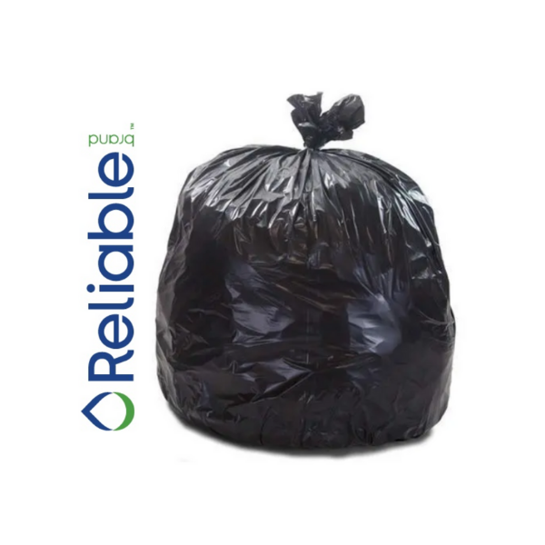 1.2MIL X-Strong Garbage Bags | Black | 42X48" (100 Bags/CS)